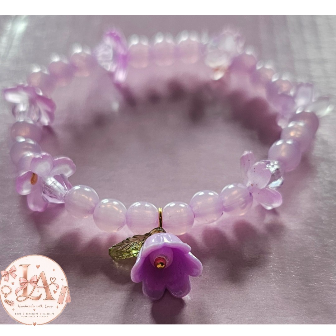 Lavender Pixie Dreams handmade bracelet