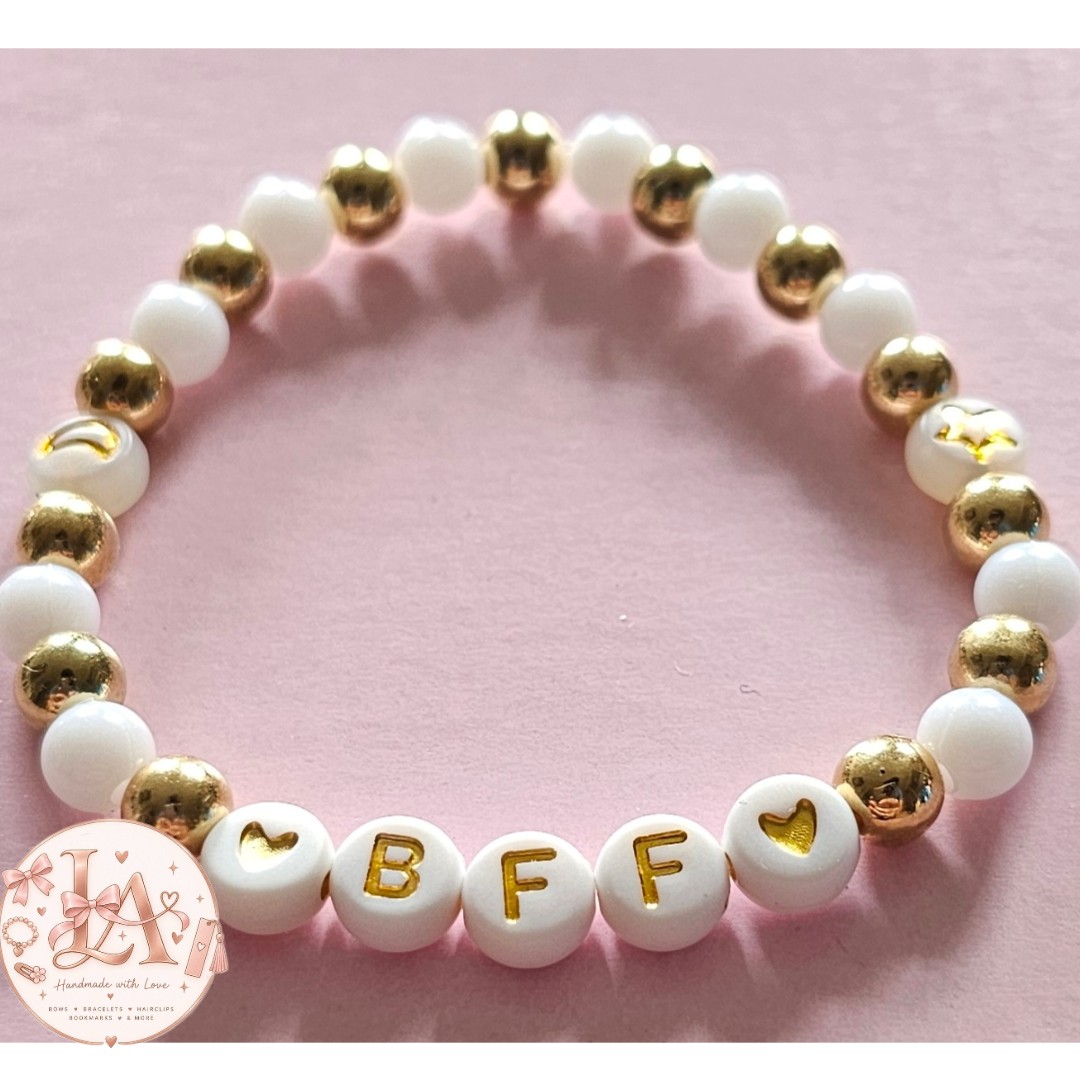 Golden Friendship Wishes handmade bracelet
