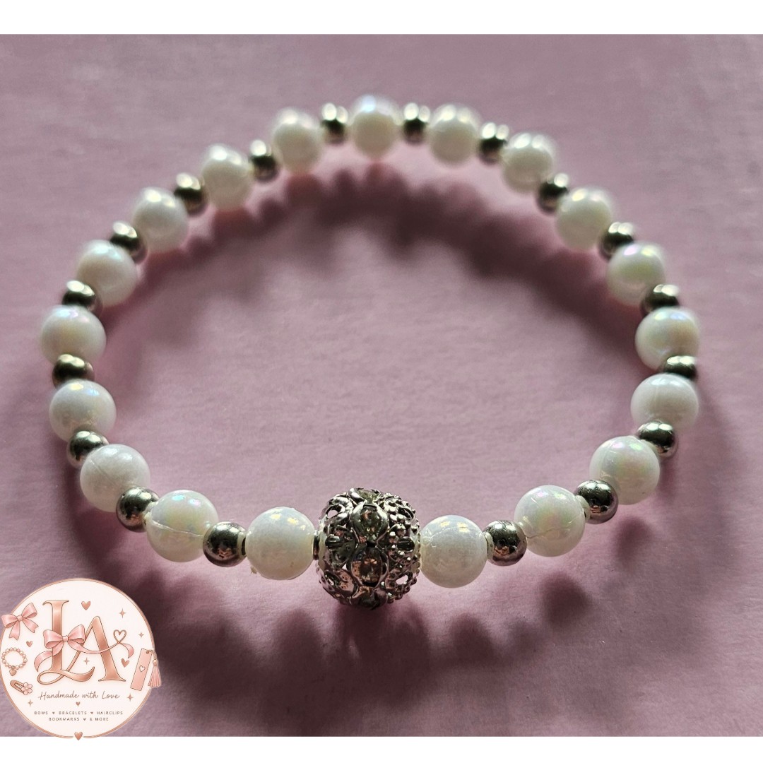 Crystal Rose Spell handmade bracelet
