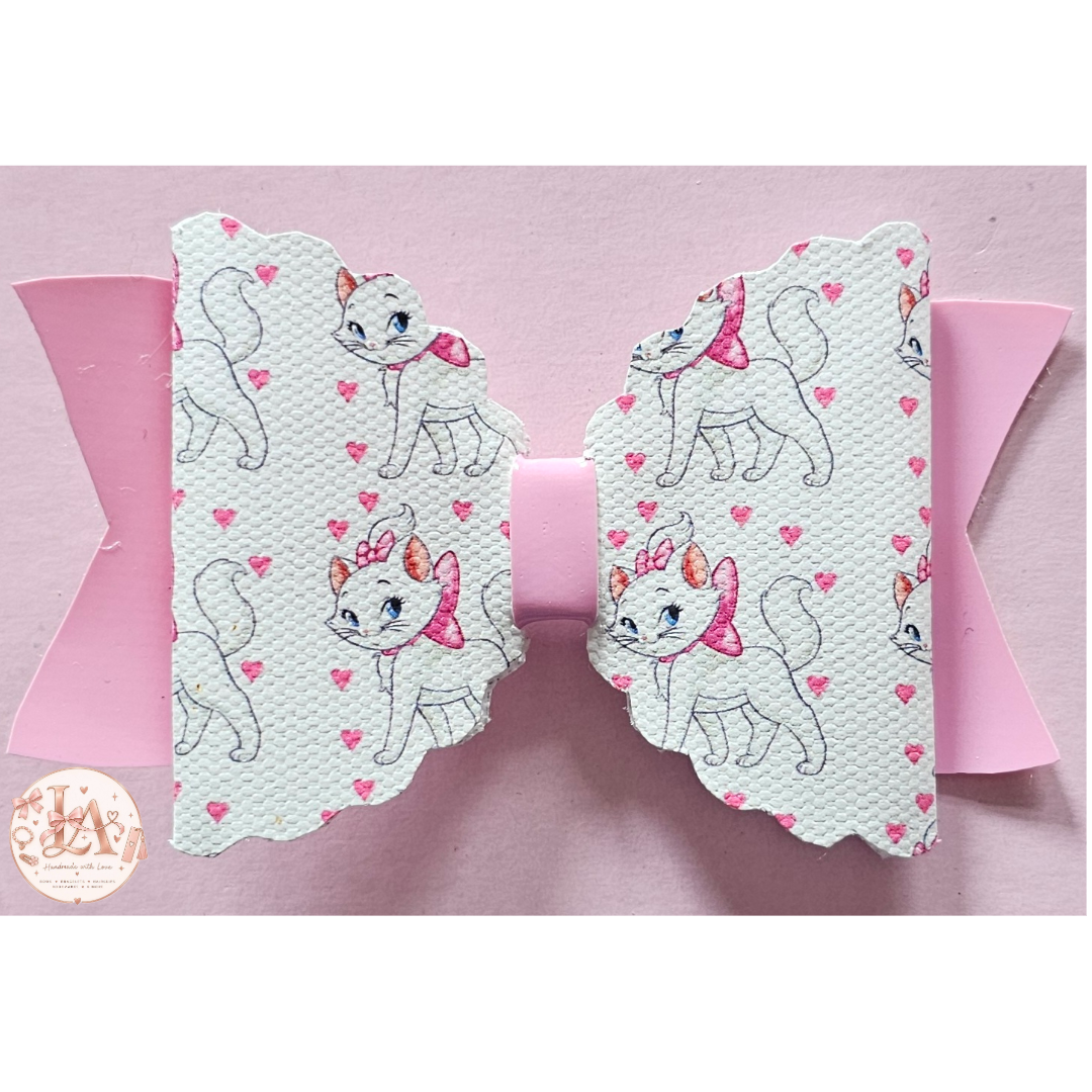 Cat Print Bow