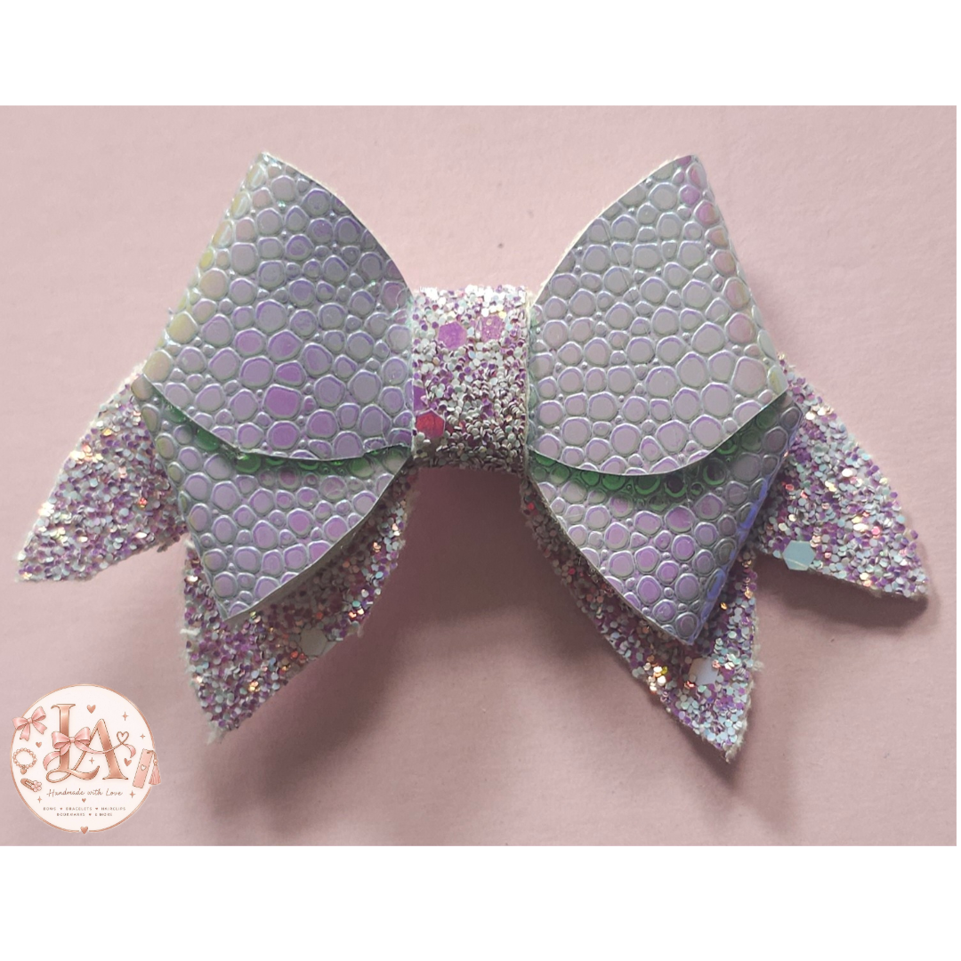 Layered Iridescent Bow