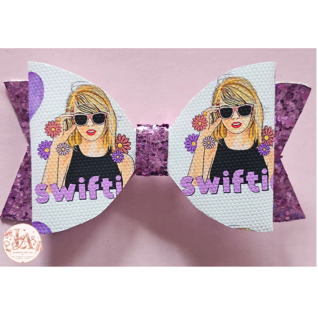 Swiftie Glitter Double Bow